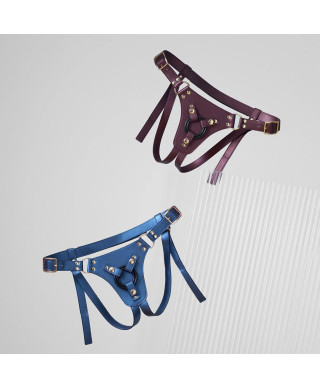 HARNESS SIMILI GENEROUS - ONE SIZE - AUBERGINE