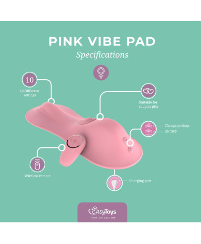 Vibe Pad Tapping Vibrating - Pink