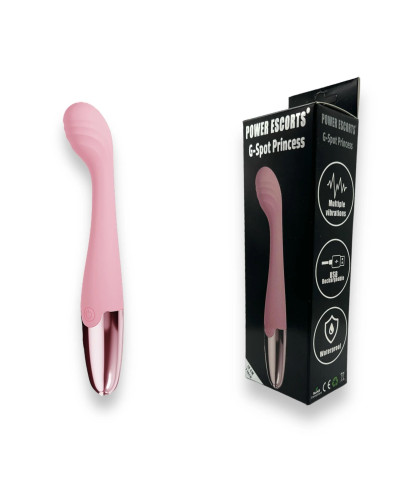 Power Escorts - Pink - G Spot Princess - 18 Cm 7 Inch Silicone G Spot Vibrator