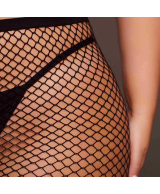 Panty with small fishnet structure