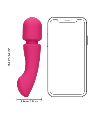 Ultra Soft Silicone Double-Sided Wand Vibrator