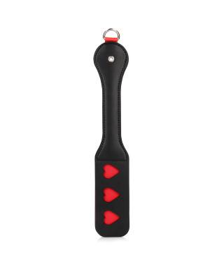 Hearts Paddle with Metal Anal Plug