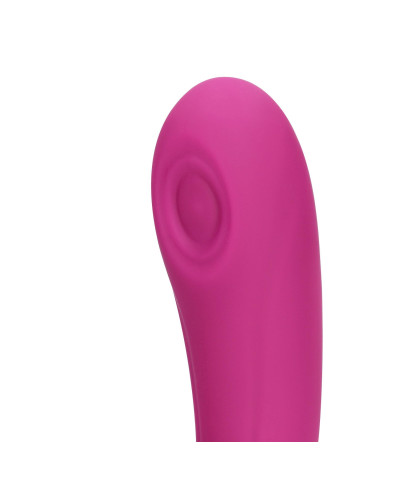 Gen - Rechargeable Triple Action G-Spot Vibrator with Pulse Wave and Vibrating Bristles - Pink