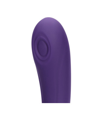 Gen - Rechargeable Triple Action G-Spot Vibrator with Pulse Wave and Vibrating Bristles - Purple