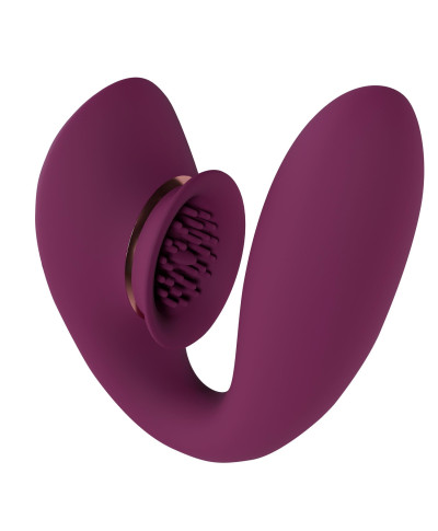 Twitch 3 - Rechargeable Vibrator Suction - Silicone - 10 Speed - Burgundy