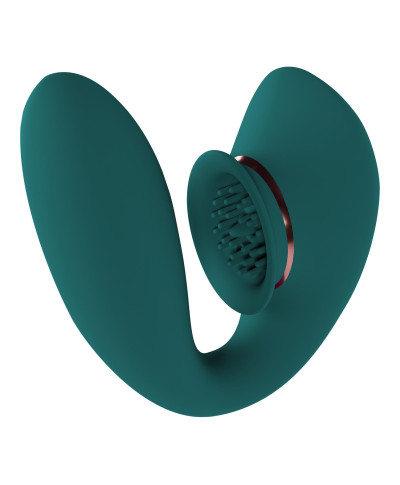 Twitch 3 - Rechargeable Vibrator Suction - Silicone - 10 Speed - Forest Green