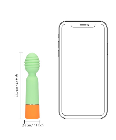 Ribbed Mini Vibrator with USB Charger