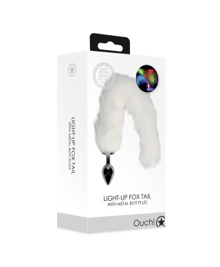 Light-up Fox Tail with Metal Butt Plug