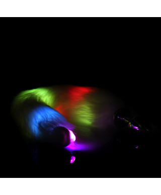 Light-up Fox Tail with Metal Butt Plug