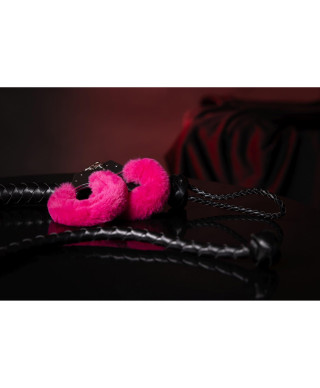 Furry Metal Hand Cuffs - Pink