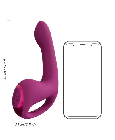 Riko - Rechargeable Triple Action Thumper with Advanced Finger Motion Pulse Wave Stimulator - Pink