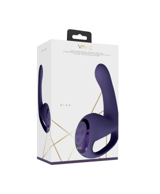 Riko - Rechargeable Triple Action Vibrator with Advanced Finger Motion Pulse Wave Stimulator Purple