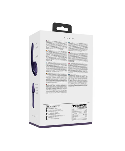 Riko - Rechargeable Triple Action Vibrator with Advanced Finger Motion Pulse Wave Stimulator Purple