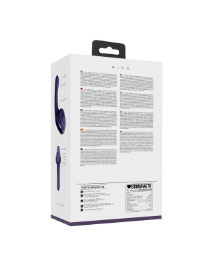 Riko - Rechargeable Triple Action Vibrator with Advanced Finger Motion Pulse Wave Stimulator Purple