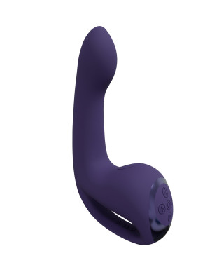 Riko - Rechargeable Triple Action Vibrator with Advanced Finger Motion Pulse Wave Stimulator Purple