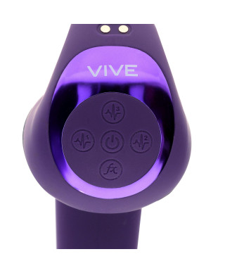 Riko - Rechargeable Triple Action Vibrator with Advanced Finger Motion Pulse Wave Stimulator Purple