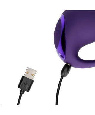 Riko - Rechargeable Triple Action Vibrator with Advanced Finger Motion Pulse Wave Stimulator Purple