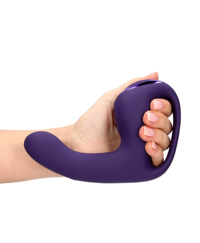 Riko - Rechargeable Triple Action Vibrator with Advanced Finger Motion Pulse Wave Stimulator Purple