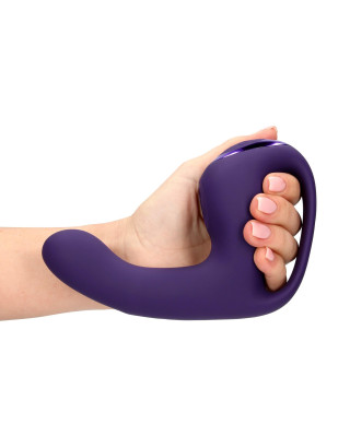 Riko - Rechargeable Triple Action Vibrator with Advanced Finger Motion Pulse Wave Stimulator Purple