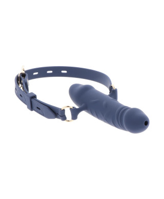 Silicone Breathable Penis Gag Blue