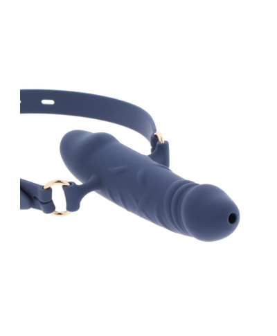 Silicone Breathable Penis Gag Blue