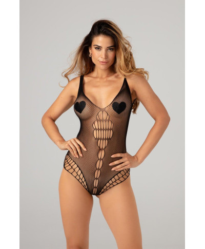 Stretch Fishnetbody Amorelie- black