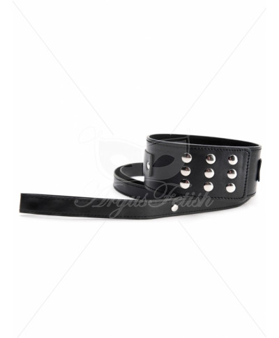 Black Collar With Leash