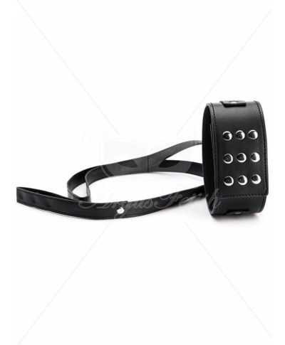 Black Collar With Leash