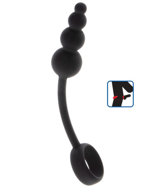 Anal Snake Plug Penis Ring Black