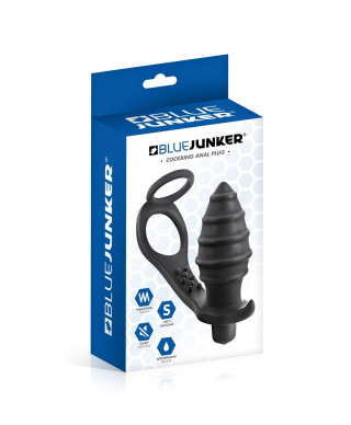 PROSTATE STIMULATOR COCKRING PLUG AP071 BLACK