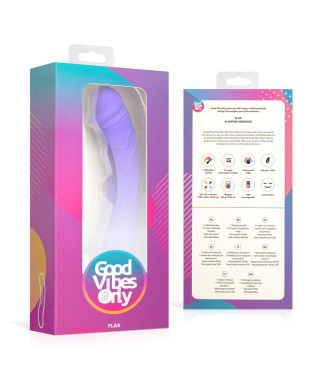 Good Vibes Only - Flax Vibrating Dildo with G-Spot Stimulator