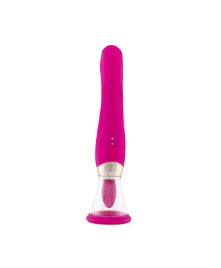 Pleasure Pump With G-Spot Vibrator - Pink
