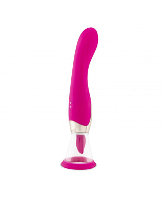 Pleasure Pump With G-Spot Vibrator - Pink