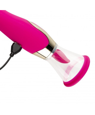 Pleasure Pump With G-Spot Vibrator - Pink