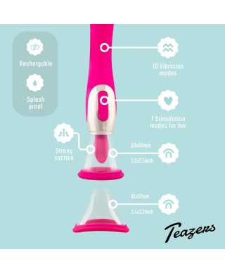 Pleasure Pump With G-Spot Vibrator - Pink