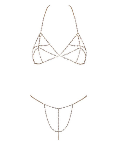 Bra Set Chain Gold