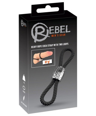 Rebel Heavy Rope Cock Strap 2L