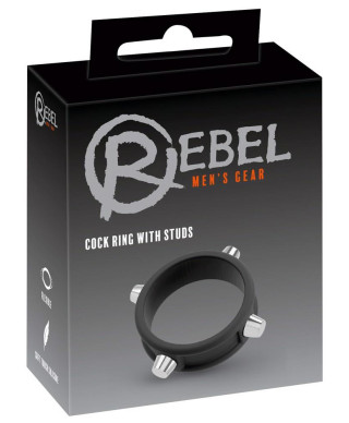 Rebel Cock Ring with Studs