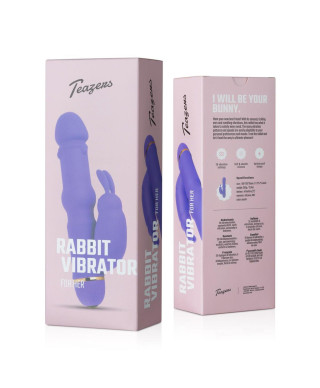 Teazers Silicone Rabbit Vibrator - Purple