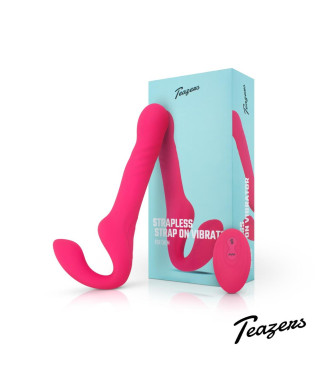 Teazers Strapless Strap On Vibrator - Pink