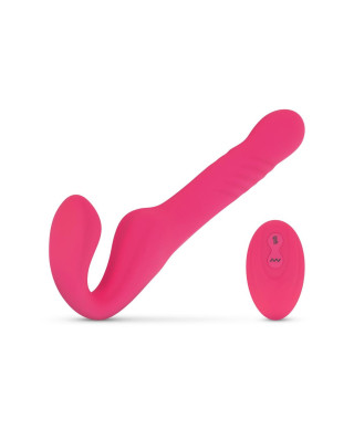 Teazers Strapless Strap On Vibrator - Pink