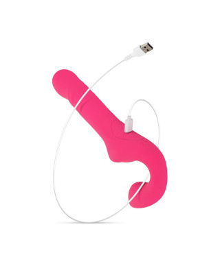 Teazers Strapless Strap On Vibrator - Pink