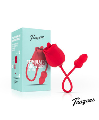 Teazers Rose Vibrator and Clitoris Stimulator