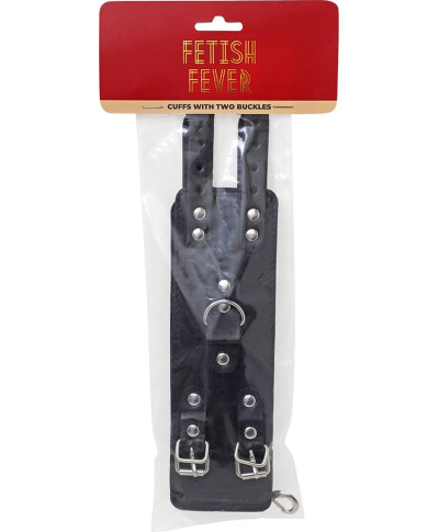 Fetish Fever - Cuffs with two buckles - Black