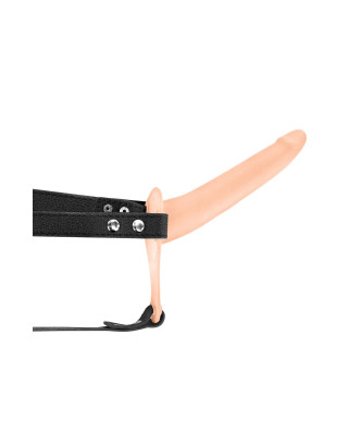 SIMPLE STRAP-ON VIBRATING FLESH STRAP-ON DILDO