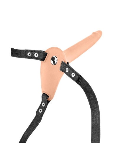 SIMPLE STRAP-ON VIBRATING FLESH STRAP-ON DILDO