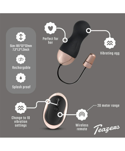 Teazers Vibrating Egg With Remote Control