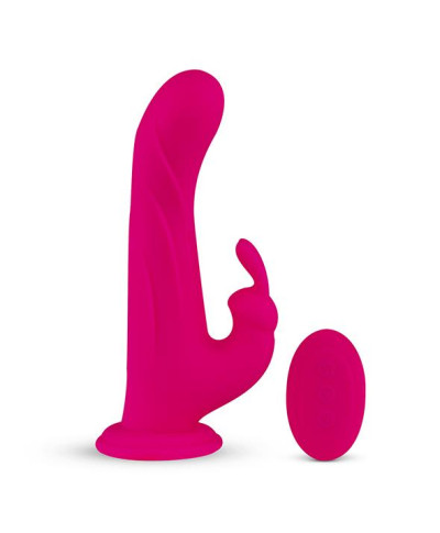 FeelzToys - Whirl-Pulse Rotating Rabbit Vibrator Remote Control Pink