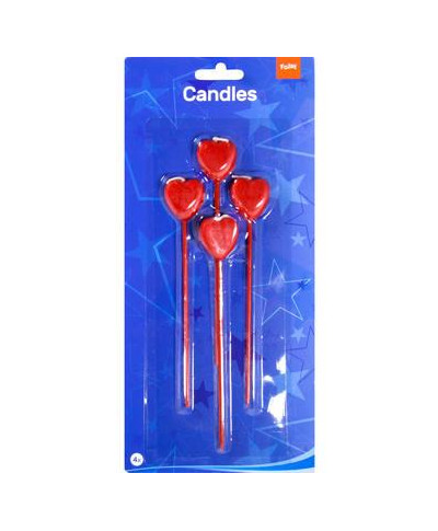 Red Candles With Heart