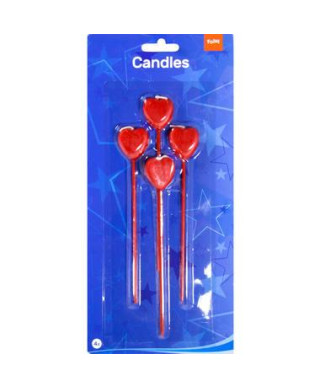 Red Candles With Heart